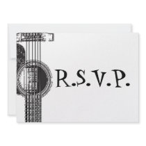 Acoustic Guitar RSVP Invitations