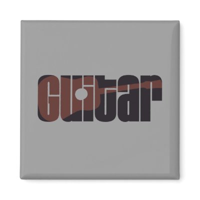 Acoustic Guitar Rust Magnets by rockatfirstsite
