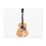 Acoustic Guitar vertical distressed Post Card
