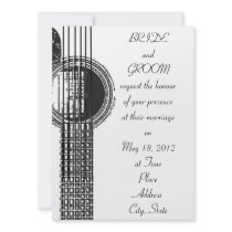 Acoustic Guitar Wedding Invitation