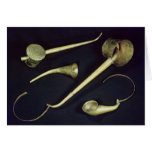 Acoustic instruments cornets greeting card