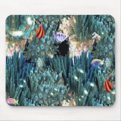 Acquatic Life Mousepad by elenaind
