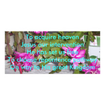Acquire Heaven Tanka Personalized Rack Card