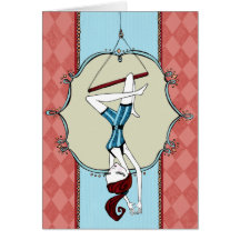 Acrobat greeting card