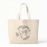 Acróbata del vacío canvas bag