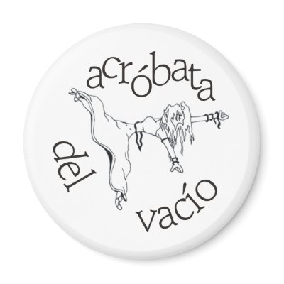Acróbata del vacío fridge magnet by naranjay