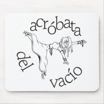 Acróbata del vacío mousepads by naranjay