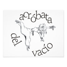 Acróbata del vacío personalized announcements