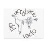 Acróbata del vacío post card