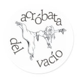 Acróbata del vacío stickers
