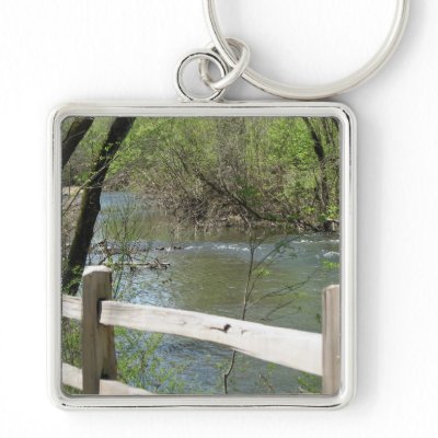 Across the Fence Keychain by KBphotos