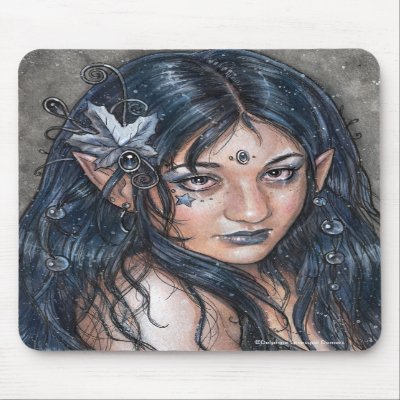Across The Night I Saw Your Face Fairy Mousepad by Planet_Zerick