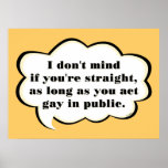 Act Gay in Public (reverse)