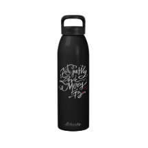Act Justly. Love Mercy. / Abort73.com Water Bottle