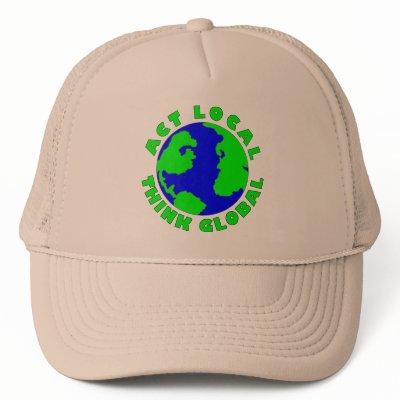 Act Local Think Global Mesh Hats by MidnightAkita
