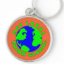 Act Local Think Global Keychain