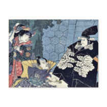 Act one of the Chushingura by Utagawa, Kuniyasu Uk Post Card