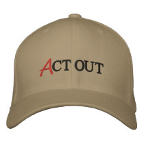 Act Out Embroidered Hat