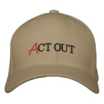 Act Out embroidered hats
