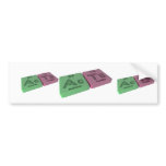 Acta as Ac Actinium and Ta Tantalum Bumper Stickers