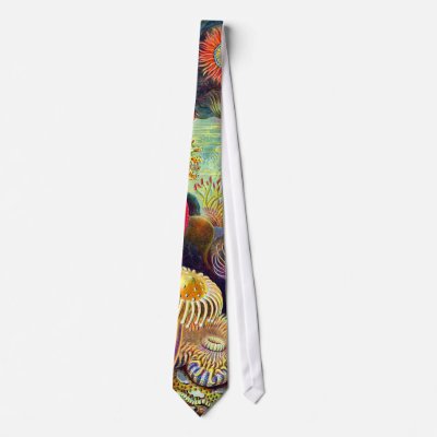 Actiniae (Sea Anemones), Ernst Haeckel Neckwear by vintagetreasurechest