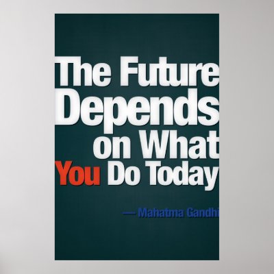 Action, - Gandhi (Large Template, editable) Poster by quote_poster