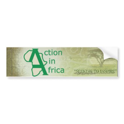 Action in Africa Bumper Sticker by adamboy2000