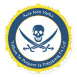 Action Not Words - Latin- Acta Non Verba stickers