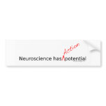 Action Potential Bumper Sticker bumper stickers