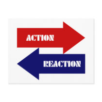 Action-Reaction Postcards