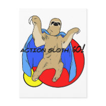 Action Sloth Coloured