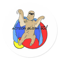 Action Sloth Coloured