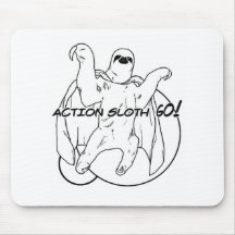 Action Sloth, Go! Mousepad