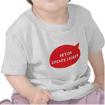 Action Speaks Louder (Red) T-shirt