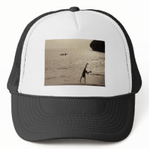 active silhouette trucker hat