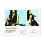 Actor/Model 2 Shot Headshot Card postcards