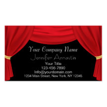 Actor or Actress Business Cards