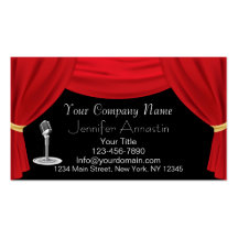 Actor or Singer Business Card