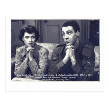 Actors Benedicta Leigh and Michael Aldridge Post Card
