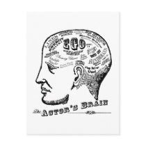Actor's Brain Postcard