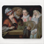 Actors from the Theatre Francais, c.1714-15 Mousepad