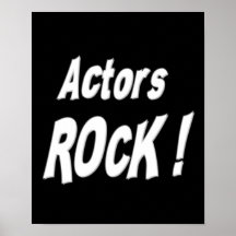 Actors Rock! Poster Print