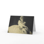 actress in ballerina outifit greeting card