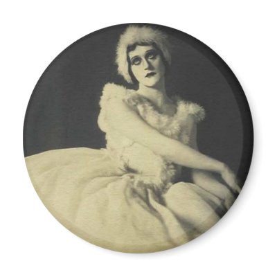 actress in ballerina outifit magnet close up by amazingvintage