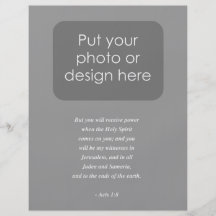 ACTS 1:8 Bible Verse Flyer Design