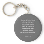 ACTS 1:8 Bible Verse keychains