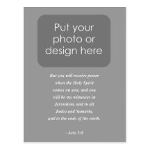 ACTS 1:8 Bible Verse Post Cards