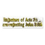 Acts 2:38 John 3:16 Christian Bumper sticker