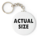 Actual Size keychains