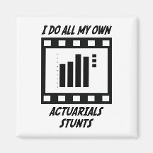 Actuarials Stunts Refrigerator Magnets